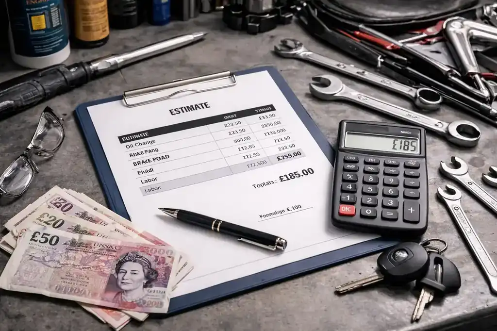 Mechanic discussing straightforward advice